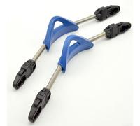 Juego de 2 correas de aleta de resorte de repuesto para aletas de buceo hechas de acero inoxidable con función antideslizante compatible con la mayoría de marcas (S azul)