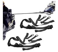 Juego De 2 Correas De Remolque para Motos De Nieve, Cuerda Nailon Resistente Y Versátil con Ganchos para Tirar Esquí, Kit Seguridad para Motos Nieve, Trineos O Vehículos Todo Terreno Alta Resistencia