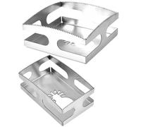 Juego de 2 cortadores de ranura de salida para paneles de yeso, cuadrados y rectangulares, cortes rápidos y precisos, estructura de doble capa, para carpintería, electricista, compatible con múltiples