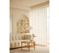 Juego de 2 cortinas traslúcidas blancas modernas de 137 x 229 cm, cortinas texturizadas semitransparentes con bolsillo para cortinero, para sala de estar, dormitorio, cocina, filtran la luz y son