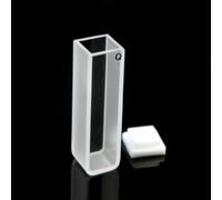 Juego de 2 cubetas de espectrómetro de cuarzo estándar, recorrido de luz de 10 mm, volumen de 3,5 ml, diámetro exterior de 12,5 mm x 12,5 mm x 45 mm, ventana de 1,25 mm de grosor