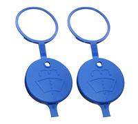 Juego de 2 cubiertas azules para depósito de agua de coche con sistema de limpieza, tapa de repuesto para depósito de agua del limpiaparabrisas