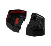 Juego de 2 cubiertas de gancho de remolque para Chery para Jetour Traveler T2 2023 2024, componentes automotrices de plástico ABS (negro)