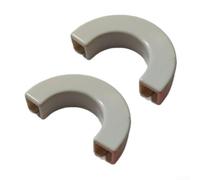 Juego de 2 cubiertas de gancho de remolque para Chevy Silverado 1500 2007-2025 y GMC para Sierra 1500 2007-2018 actualización de estilo frontal de vehículo (blanco)