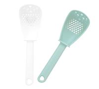 Juego de 2 cucharas coladoras de cocina, cucharón ranurado para escurrir y cocinar utensilios de cocina