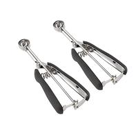 Juego de 2 cucharas para galletas 2,5cm & 3cm - Para masa y hornear, ideal también para helado (1 cdita / 2 cditas)
