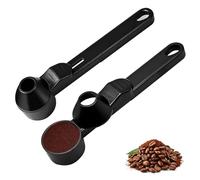 Juego de 2 cucharas y embudos 2 en 1 para K-Cups (reutilizables) - Cucharas de plástico para café en grano o molido, té y azúcar - Mango largo con orificio para colgar - El embudo y cuchara perfectos