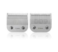 Juego de 2 cuchillas de cerámica de repuesto desmontables profesionales, longitud de corte de 000-1/50 pulgadas a 3/64 pulgadas, compatible con Andis AGC, BDC, BGC, MBG Series/Oster Classic