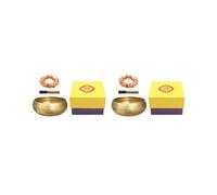 Juego de 2 cuencos de cobre para meditación budista, religión, creencia, regalo perfecto de 8,5 cm de diámetro