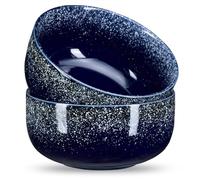 Juego de 2 cuencos grandes de porcelana, 950 ml, de cerámica, para cocina, para servir, cereales, sopa, ensalada, pasta, juego de cuencos