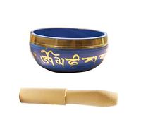 Juego de 2 cuencos tibetanos con cuenco de cobre y mazo de madera: kit de sonido for meditación, yoga y mindfulness.