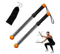 Juego de 2 cuerdas de batalla sin cuerda para el hogar, con bolsa de almacenamiento, adecuadas para quemar grasa, moldear el cuerpo y entrenamiento de fuerza, color naranja