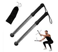 Juego de 2 cuerdas de batalla sin cuerda para el hogar, con bolsa de almacenamiento, adecuadas para quemar grasa, moldear el cuerpo y entrenamiento de fuerza, color negro