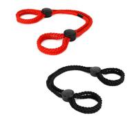 Juego de 2 cuerdas de bondage SM para bondage, esposas, esposas, cuerda de bondage, cuerda de bondage, color negro y rojo, ajustable, juego de bondage, juego de bondage, juego de grilletes para