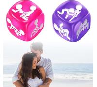 Juego de 2 Dados para Parejas con Posiciones Libro de Parejas Juego Divertido de Dormitorio Regalo para Adultos y Amantes del Sexo