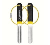 Juego de 2 de diamante portátiles para afilar anzuelos de pesca, herramienta de esmerilado portátil, de diamante de cara, colores surtidos, agarre antideslizante, 4 pulgadas 10 cm
