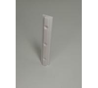 Juego de 2 deslizadores para perfiles de aluminio tipo B (150 mm, 20 x 20 mm), color blanco