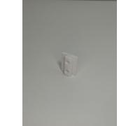 Juego de 2 deslizadores para perfiles de aluminio, tipo B, 40 mm, color blanco, con orificio/para perfiles de aluminio tipo B, ranura 8, 30 x 30 mm