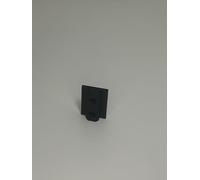 Juego de 2 deslizadores para perfiles de aluminio, tipo B, 40 mm, color negro, con orificio, para perfiles de aluminio tipo B, ranura 8, 30 x 30 mm