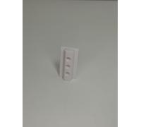 Juego de 2 deslizadores para perfiles de aluminio, tipo B, 60 mm, color blanco, con orificio/para perfiles de aluminio tipo B, ranura 8, 30 x 30 mm