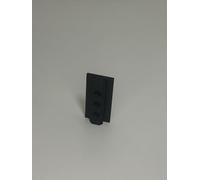 Juego de 2 deslizadores para perfiles de aluminio, tipo B, 60 mm, color negro, con orificio, para perfiles de aluminio tipo B, ranura 8, 30 x 30 mm