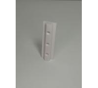 Juego de 2 deslizadores para perfiles de aluminio tipo B 8, tipo B, 100 mm, color blanco, con orificio/para perfiles de aluminio tipo B, ranura 8, 30 x 30 mm