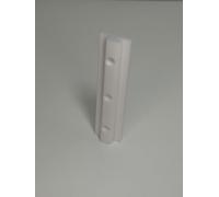 Juego de 2 deslizadores para perfiles de aluminio tipo B 8, tipo B, 120 mm, color blanco, con orificio/para perfiles de aluminio tipo B, ranura 8, 30 x 30 mm