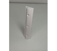 Juego de 2 deslizadores para perfiles de aluminio tipo B 8, tipo B, 150 mm, color blanco, con orificio/para perfiles de aluminio tipo B, ranura 8, 30 x 30 mm