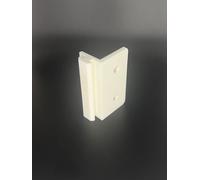 Juego de 2 deslizadores para perfiles de aluminio tipo I (ranura 8, 40 x 40 mm), color blanco