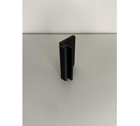 Juego de 2 deslizadores para perfiles de aluminio tipo I (ranura 8, 40 x 40 mm), color negro