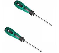 Juego de 2 destornilladores magnéticos tamaño D, destornillador que incluye destornillador plano y Phillips profesional para bricolaje, hogar, oficina, mantenimiento de granja