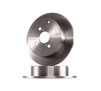 Juego de 2 Discos de Freno Bosch BD1021 - Discos Macizos de 258 mm - Eje Trasero - Certificación ECE-R90 - Frenado fiable, Rendimiento Estable, Protección Anticorrosión - 1 Juego de 2 Discos