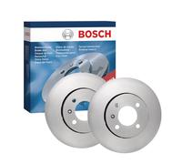 Juego de 2 Discos de Freno Bosch BD1606 - Discos Ventilados, Alto Contenido en Carbono, 256 mm - Eje Delantero - ECE-R90 - Refrigeración Mejorada, Menor Fatiga, Anticorrosión - 1 Juego de 2 Discos