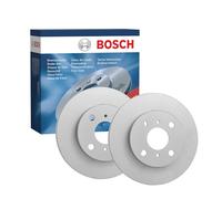 Juego de 2 Discos de Freno Bosch BD2093 - Discos Ventilados y Recubiertos, 235 mm - Eje Delantero - Certificación ECE-R90 - Excelente refrigeración, Protección Anticorrosión - 1 Juego de 2 Discos