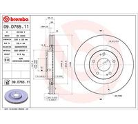 Juego de 2 discos de freno BREMBO 09.D765.11