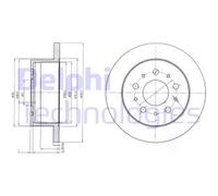 DELPHI Discos de freno para FIAT: Ducato & PEUGEOT: Boxer & CITROËN: Jumper, Relay & OPEL: Movano (Ref: BG4061)