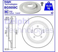 DELPHI BG5059C Disco de freno