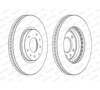 FERODO Discos de freno para MAZDA: CX-7, CX-9 (Ref: DDF1768C)