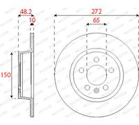 Juego de 2 discos de freno FERODO DDF2691C