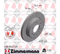 Juego de 2 discos de freno ZIMMERMANN 400.5547.20