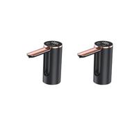 Juego de 2 dispensadores de jarra eléctrica de 0,2 l/0,8 l/1,2 l, efluente cuantitativo para el hogar, cocina, color negro