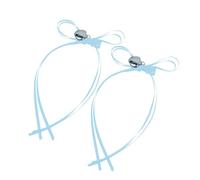 Juego de 2 elegantes pasadores para el pelo con lazo de corazón, cómodas horquillas coloridas, adornos para mujeres y niños