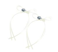 Juego de 2 elegantes pasadores para el pelo con lazo de corazón, cómodas horquillas coloridas, adornos para mujeres y niños