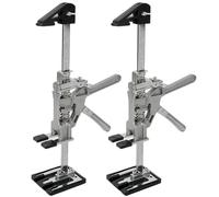 Juego de 2 elevadores de mano brazo de 39 cm regulador de altura herramienta de elevación manual de acero