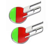 Juego de 2 emblemas de metal con logotipo deportivo S para coche trasero de coche, emblema de guardabarros lateral para Jaguar
