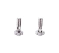 Juego de 2 émbolos de resorte retráctiles manuales con mango moleteado para equipos industriales M8