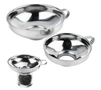 Juego de 2 embudos de mermelada de acero inoxidable, apertura ancha, diámetro de 38 mm y diámetro de 54 mm, embudo para mermelada, embudo para mermelada, especias, aceite, frijoles