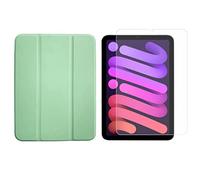 Juego de 2 en 1 para Apple iPad Mini 6 2021 de 8.3 Pulgadas con Cubierta Delgada para Tableta + Cubierta Protectora de Vidrio Templado