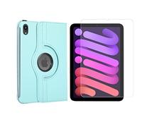 Juego de 2 en 1 para Apple iPad Mini 6 2021 de 8.3 Pulgadas con Cubierta Delgada para Tableta + Cubierta Protectora de Vidrio Templado