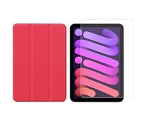 Juego de 2 en 1 para Apple iPad Mini 6 2021 de 8.3 pulgadas con cubierta delgada para tableta + cubierta protectora de vidrio templado